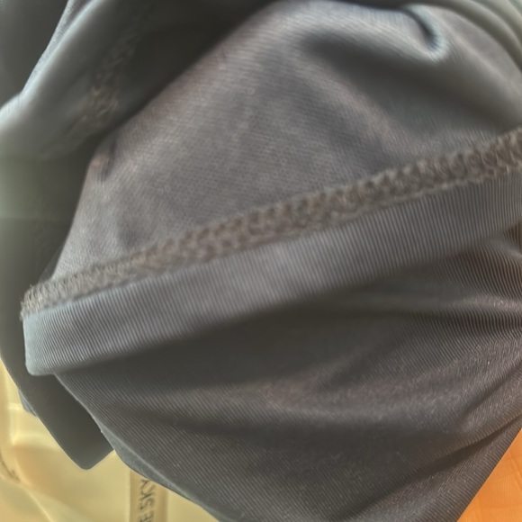 Navy Blue Ruched Straplesss Lucy in the Sky Dress - Picture 6 of 7